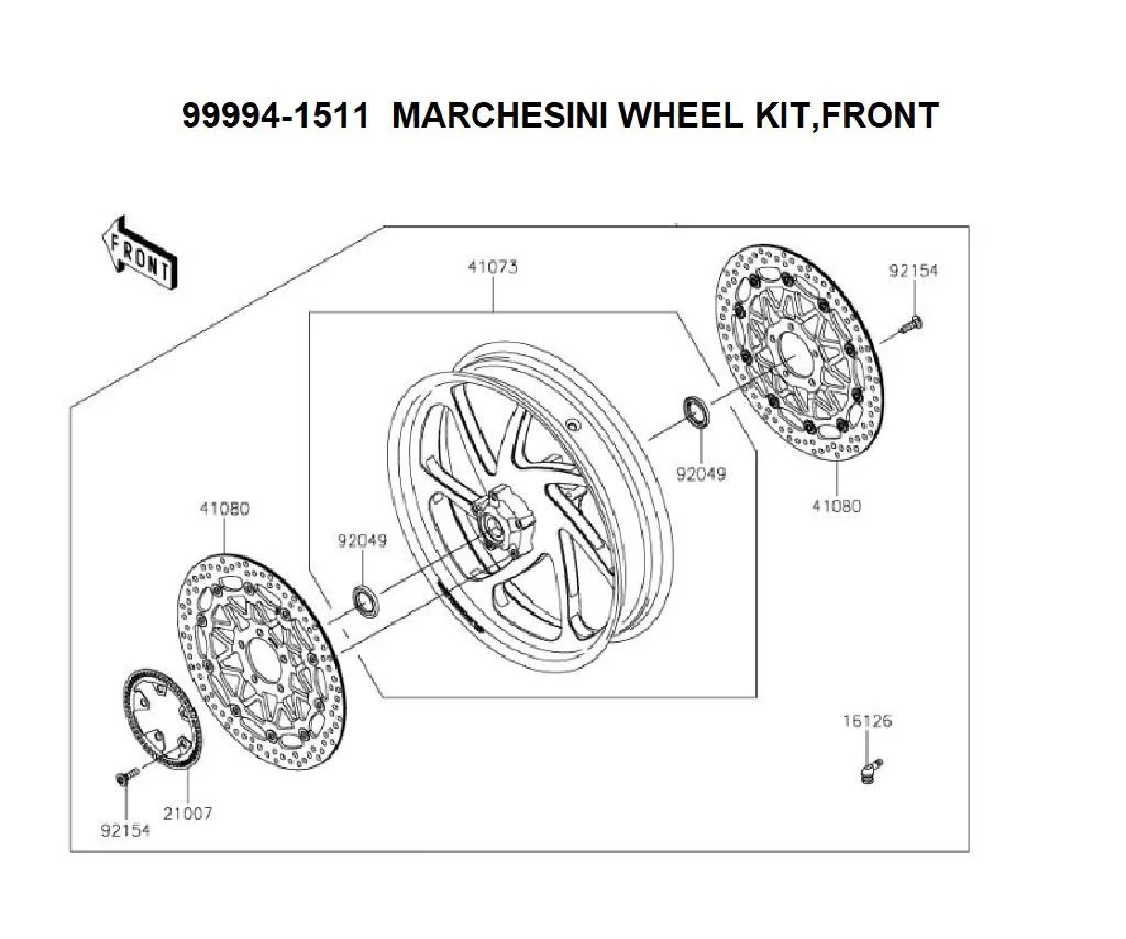 Marchesini Front Wheel Kit (Ninja ZX-10R/RR) 3